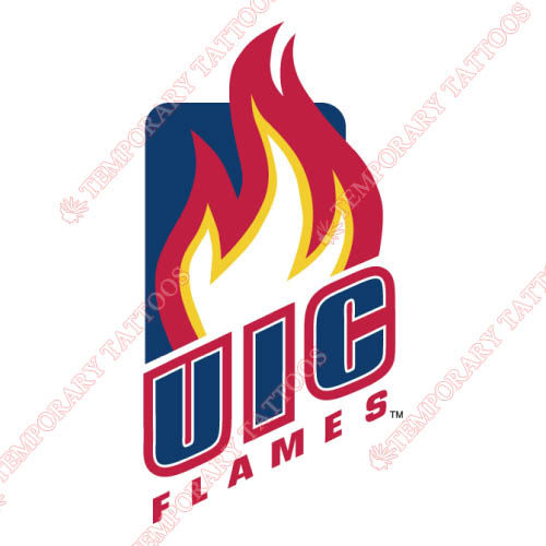 Illinois Chicago Flames Customize Temporary Tattoos Stickers NO.4601